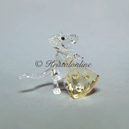 Swarovski Kristal | Silver Crystal | Het Platteland | Muis met kaas | 5464939